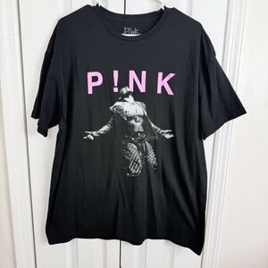 P!nk Summer Carnival 2023 Tour T-Shirt XL Black Graphic Concert Band Tee Edgy